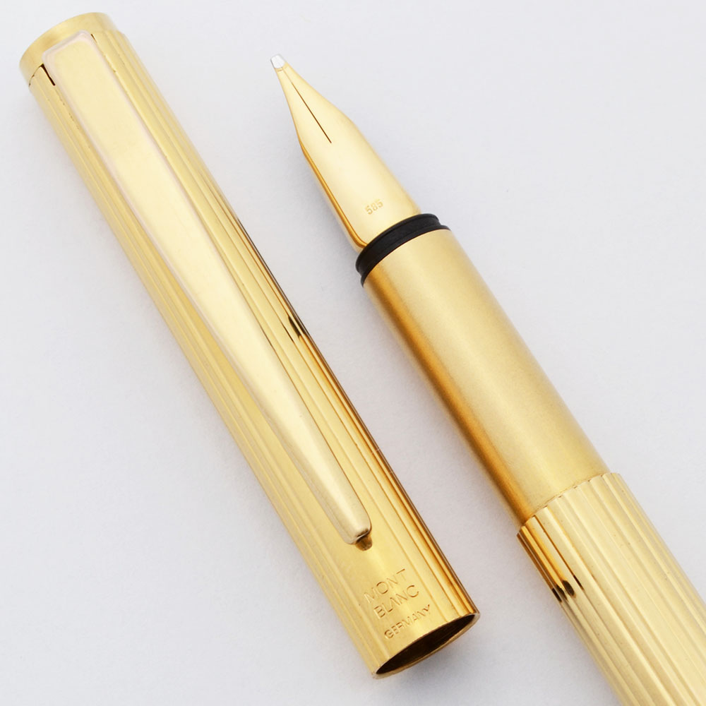 Montblanc Noblesse Slimline Fountain Pen (1980s) - Gold-Filled